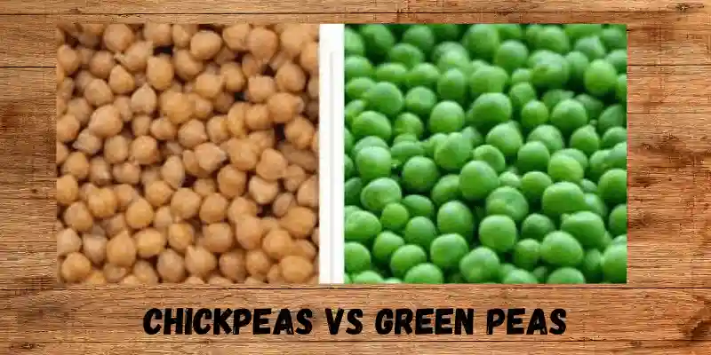 Chickpeas vs green peas for ducks diet