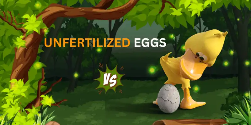 unfertilized eggs vs ducks